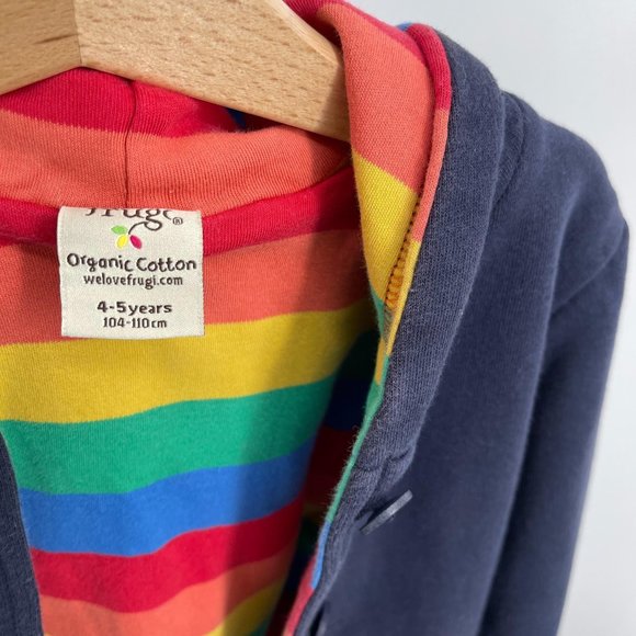 Frugi dino spikes rainbow jacket 4-5 years - Picture 4 of 5